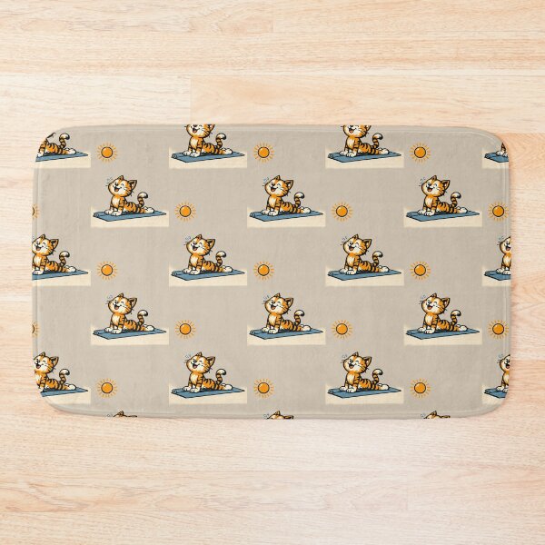 Item preview, Kitty does hot yoga designed and sold by StudioMisbelief.