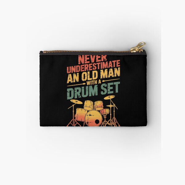 Item preview, Never Underestimate an Old Man with a drum set designed and sold by jkrphoto.