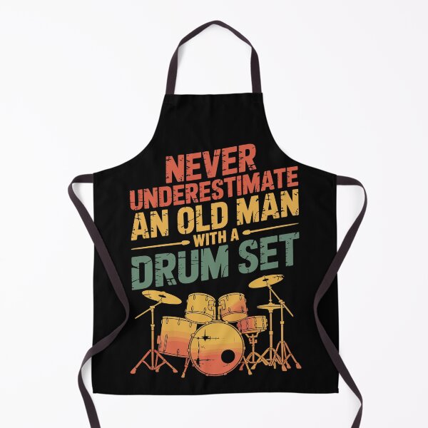 Item preview, Never Underestimate an Old Man with a drum set designed and sold by jkrphoto.