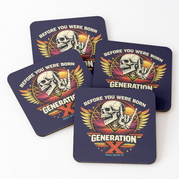 Item preview, Before You Were Born Gen X Shirt Skull Rock Hand Funny Retro Tee designed and sold by maxiprom.