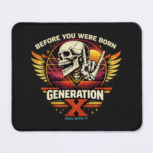 Item preview, Before You Were Born Gen X Shirt Skull Rock Hand Funny Retro Tee designed and sold by maxiprom.