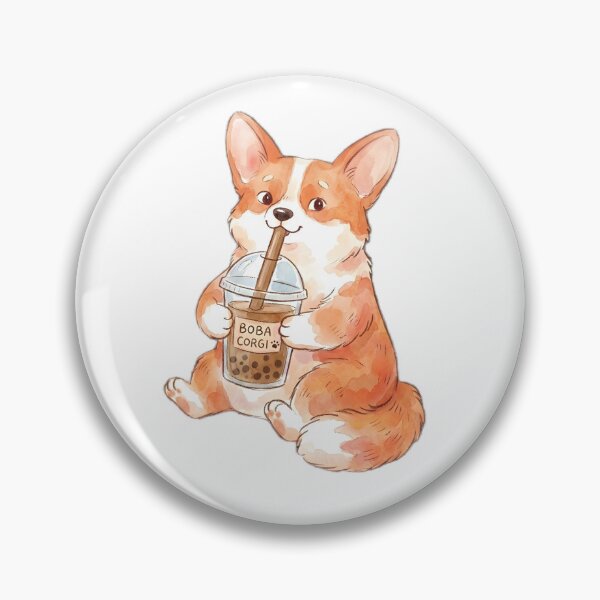 Item preview, Corgi Boba designed and sold by DorpiDesign.