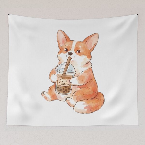 Item preview, Corgi Boba designed and sold by DorpiDesign.