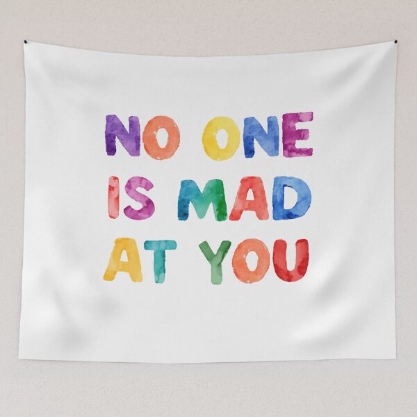 Item preview, No One Is Mad At You Self Care Mental Health Support designed and sold by SkeletonsDanger.