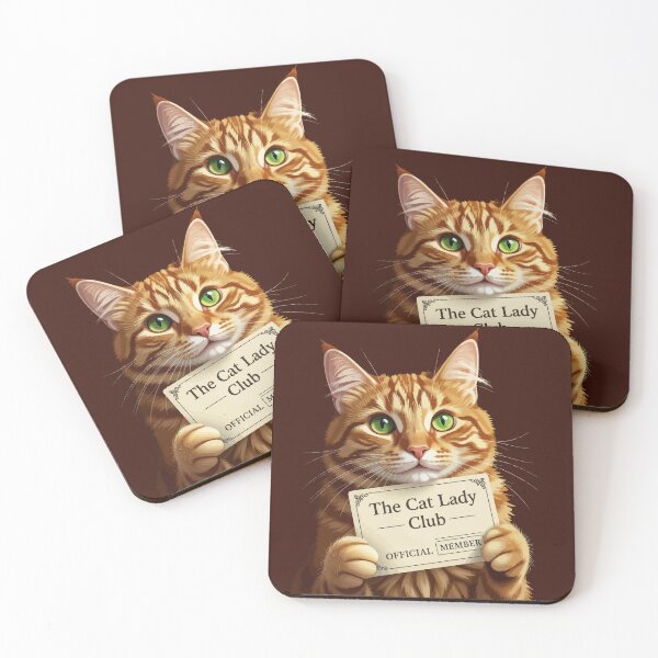Aperçu de l'œuvre Membre officielle du club des dames aux chats créée et vendue par taiche.