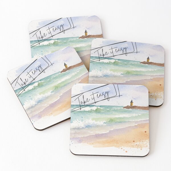 Item preview, Waves in watercolor - take it easy designed and sold by Gina_BreWe.