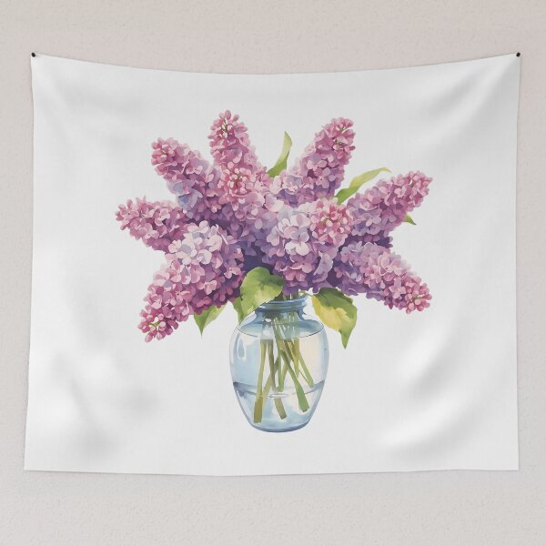 Item preview,  Lilacs in a Glass Jar  designed and sold by uunaa.
