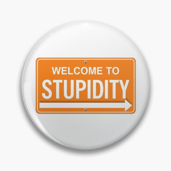 Item preview, Dumb Humor Welcome to Stupidity Sign Design – Funny Sarcastic Meme Arrow Graphic designed and sold by ArtivaNest.