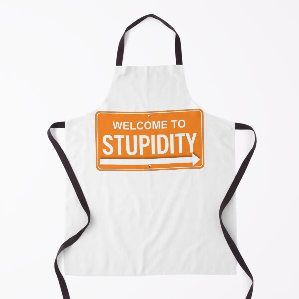 Item preview, Dumb Humor Welcome to Stupidity Sign Design – Funny Sarcastic Meme Arrow Graphic designed and sold by ArtivaNest.