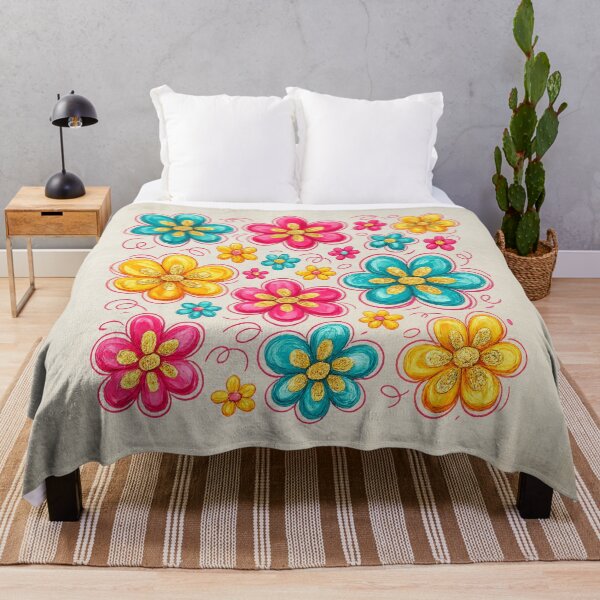 Item preview, Whimsical Cottagecore Wildflower Patchwork designed and sold by MysticOzzy.