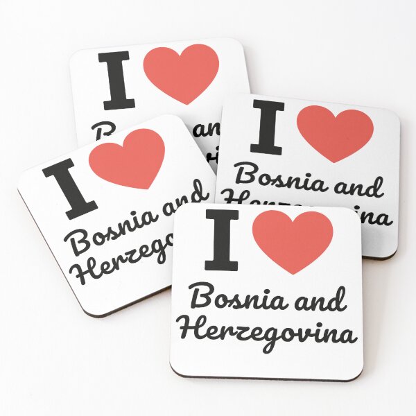 Item preview, I Love Bosnia and Herzegovina | National Pride Typography | Culture, Heritage & Balkan Beauty Design designed and sold by PaintedPixels01.