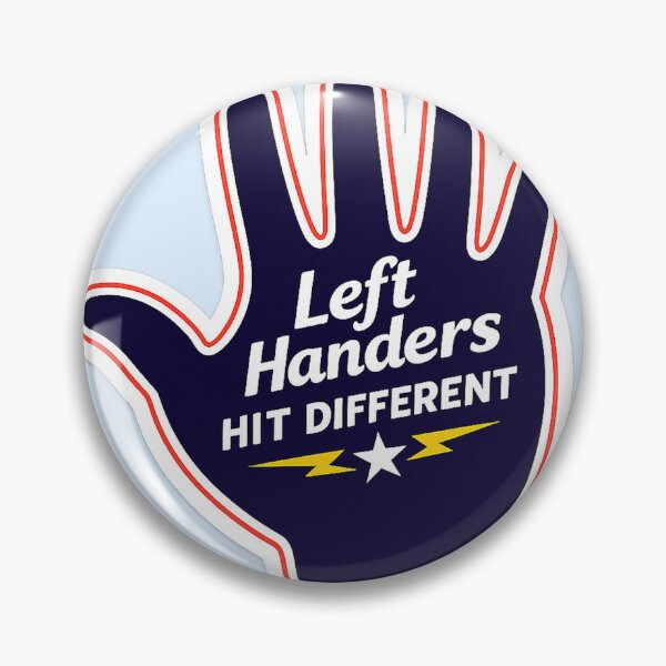 Item preview, Left Handers Hit Different Funny Lefty Meme designed and sold by AnimalAirtistry.