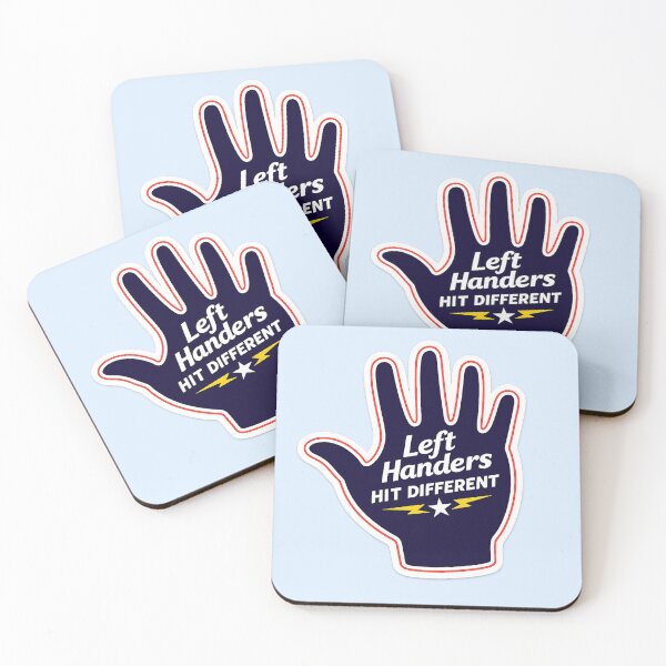 Item preview, Left Handers Hit Different Funny Lefty Meme designed and sold by AnimalAirtistry.