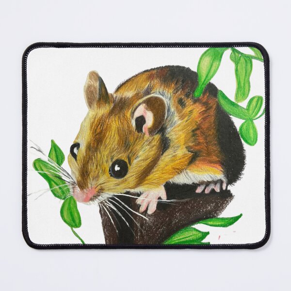 Item preview, Little Brown Field Mouse – Realistic Colored Pencil Wildlife Art designed and sold by Heather Barker.