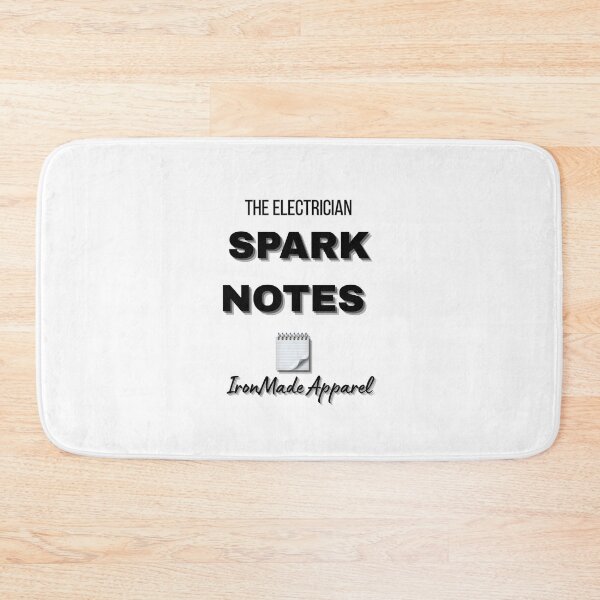 Item preview, Spark Notes Electrician T-Shirt – Funny Electrical Humor Tee for Electricians, Linemen & Skilled Trades Pros designed and sold by IronMade Apparel.