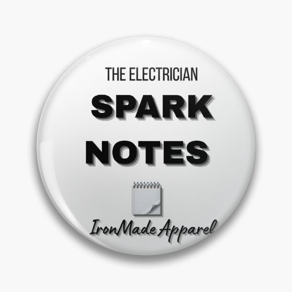 Item preview, Spark Notes Electrician T-Shirt – Funny Electrical Humor Tee for Electricians, Linemen & Skilled Trades Pros designed and sold by IronMade Apparel.