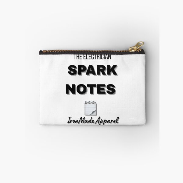 Item preview, Spark Notes Electrician T-Shirt – Funny Electrical Humor Tee for Electricians, Linemen & Skilled Trades Pros designed and sold by IronMade Apparel.