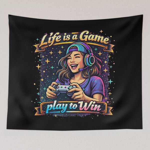 Item preview, Life Is A Game Play To Win designed and sold by AlvelinaCP.