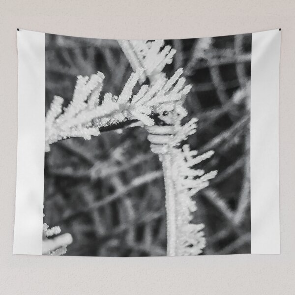 Item preview, Frozen silence,  hoarfrost crystals on wire fence designed and sold by ivon55.