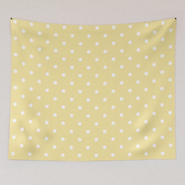 Item preview, Pastel Yellow and White Polka dots  designed and sold by POLKAIWERX.
