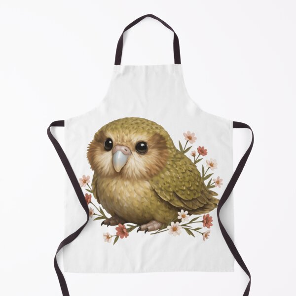 Item preview, Cute Kākāpō Bird – Floral Forest Style designed and sold by BirdsRbeautiful.