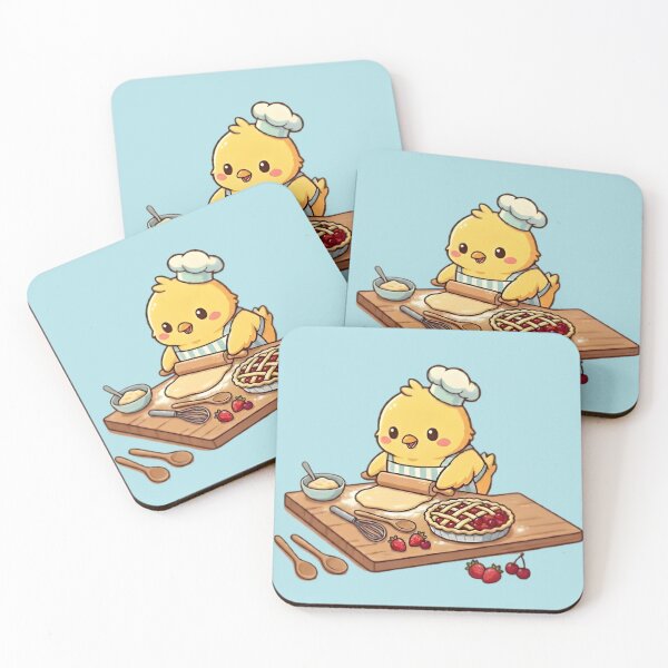 Item preview, Kawaii Chef Chick - Sweet Berry Pie Baker designed and sold by WalterAdd.