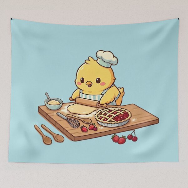 Item preview, Kawaii Chef Chick - Sweet Berry Pie Baker designed and sold by WalterAdd.