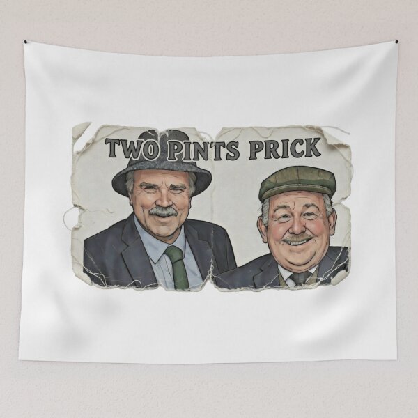 Item preview, Two Pints Prick: Iconic Scottish Comedy Fan Art designed and sold by TshirtsOnline-.