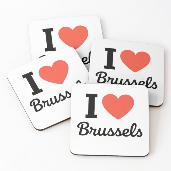 Item preview, I Love Brussels | Belgium Capital Typography | Culture, History & Urban Pride Design designed and sold by PaintedPixels01.