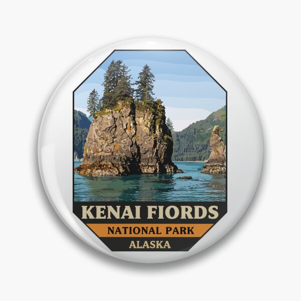 Item preview, Kenai Fjords National Park Retro Glacier Ocean designed and sold by Gideon Emmerich.