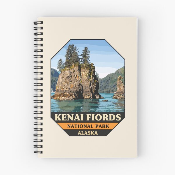 Item preview, Kenai Fjords National Park Retro Glacier Ocean designed and sold by Gideon Emmerich.