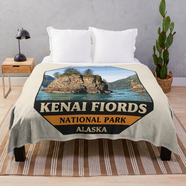 Item preview, Kenai Fjords National Park Retro Glacier Ocean designed and sold by Gideon Emmerich.