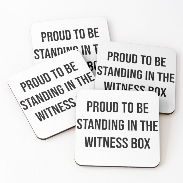 Item preview, Proud to Stand in the Witness Box – Mock Trial Courtroom Confidence Design designed and sold by Creations by lyne.