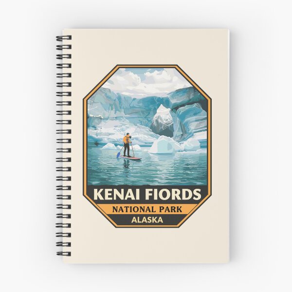 Item preview, Kenai Fjords National Park Retro Design designed and sold by Gideon Emmerich.