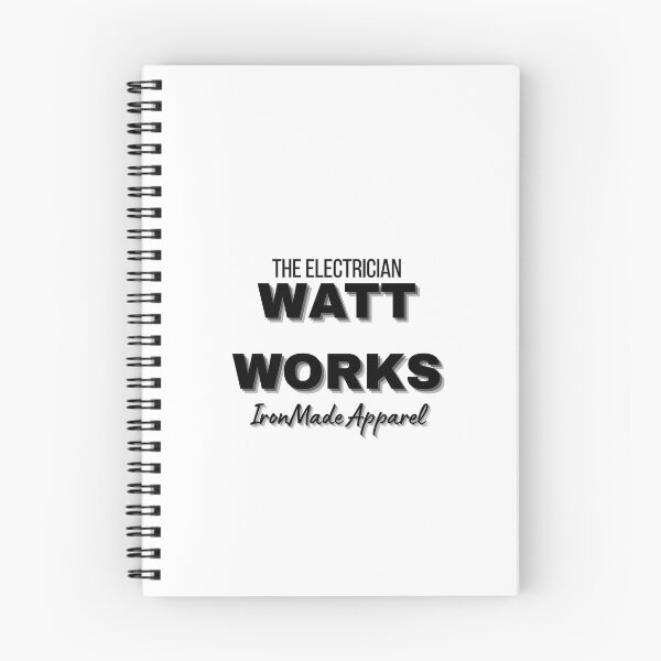 Item preview, WATT WORKS Electrician T-Shirt – Funny Electrical Pun Tee for Electricians, Linemen & Skilled Trades Pros designed and sold by IronMade Apparel.