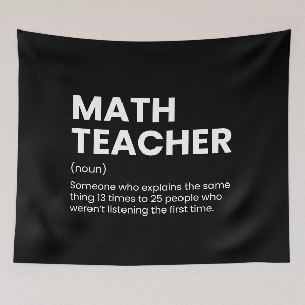 Item preview, Math Teacher Funny Mathematics Professor Definition  designed and sold by CuteLovelyDesigns.