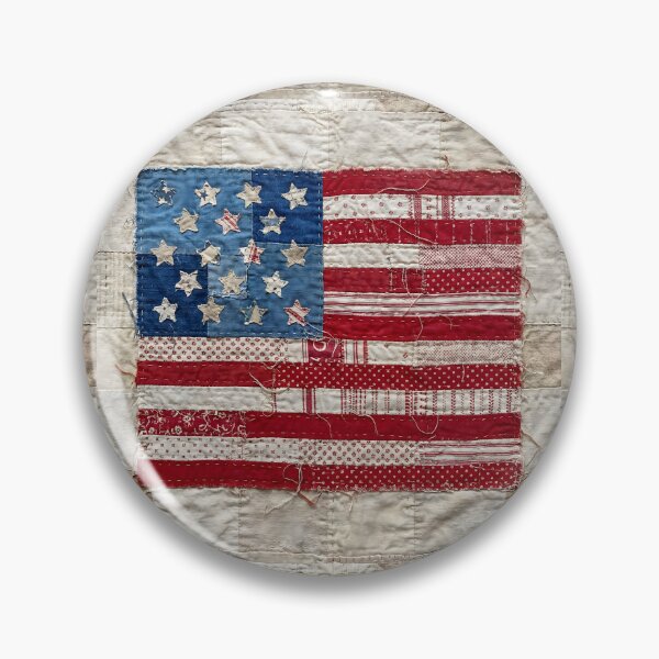 Item preview, Patchwork Quilt American Flag designed and sold by TackyTime.