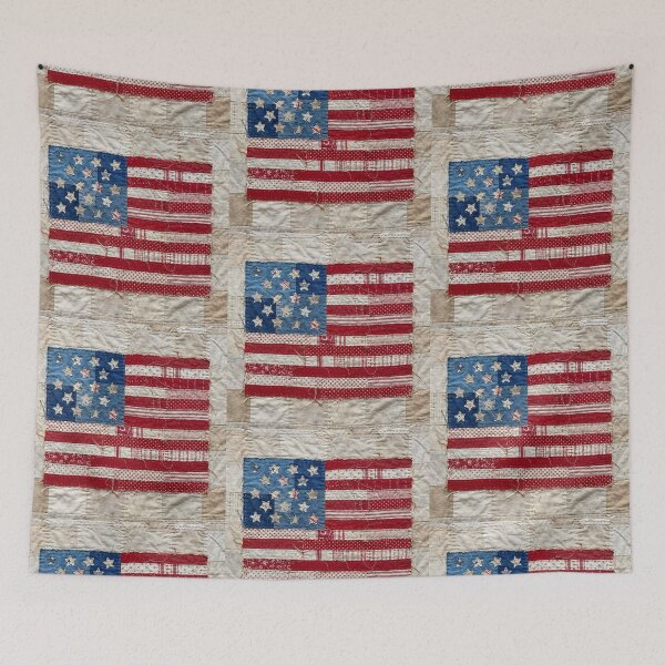 Item preview, Patchwork Quilt American Flag designed and sold by TackyTime.