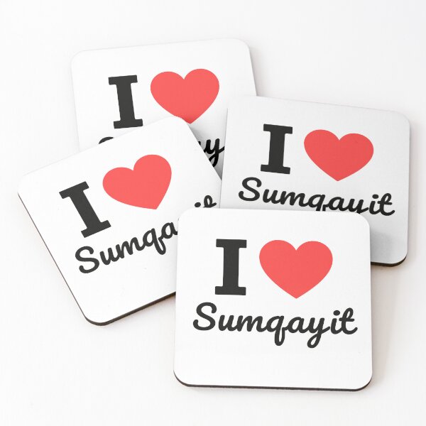 Item preview, I Love Sumgayit | Azerbaijan City Typography | Culture, Industry & Coastal Charm Design designed and sold by PaintedPixels01.