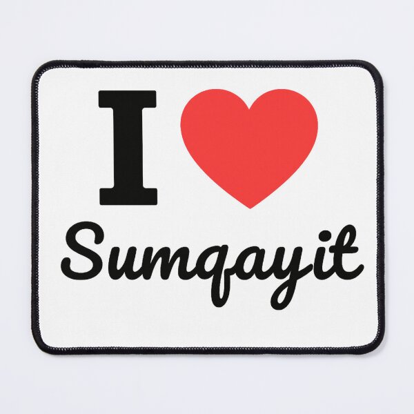 Item preview, I Love Sumgayit | Azerbaijan City Typography | Culture, Industry & Coastal Charm Design designed and sold by PaintedPixels01.