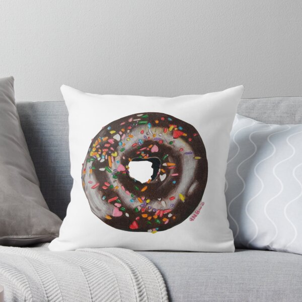 Item preview, Sprinkled Chocolate Covered Donut Colored Pencil Drawing designed and sold by Heather Barker.