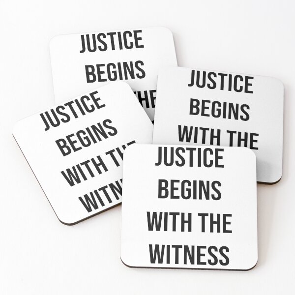 Item preview, Justice Begins with the Witness – Mock Trial Courtroom Advocacy Design designed and sold by Creations by lyne.