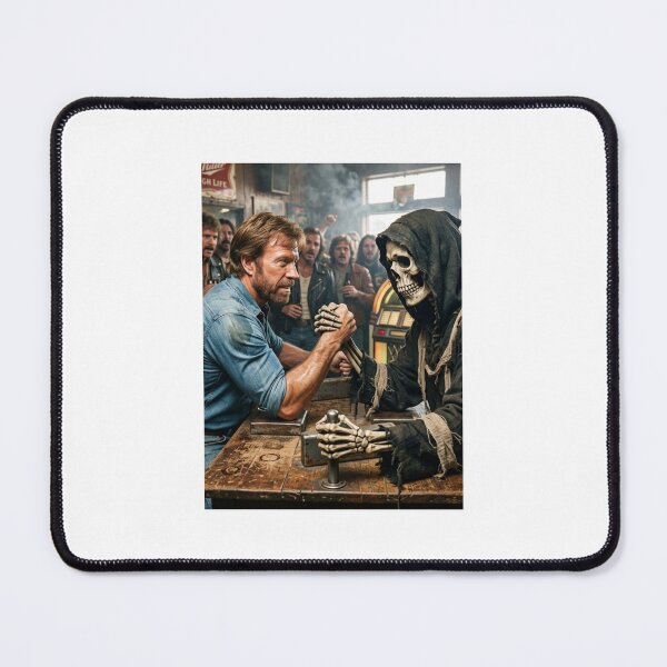 Item preview, Arm wrestling Chuck norris grim reaper death skull memes cute kawaii funny prank love heart meme designed and sold by CheeseBlueprint.