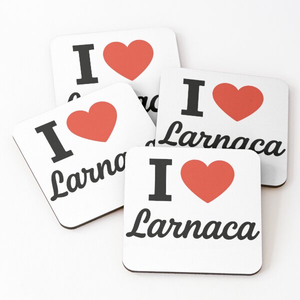 Item preview, I Love Larnaca | Cyprus Coastal City Typography | Culture, History & Seaside Charm Design designed and sold by PaintedPixels01.