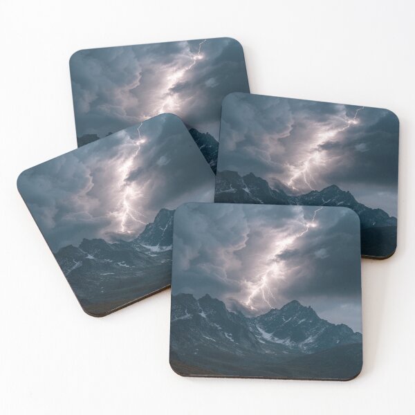 Item preview, Thunder Mountains Landscape designed and sold by NicolasGlowArt.