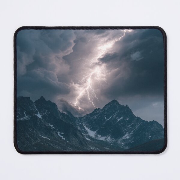Item preview, Thunder Mountains Landscape designed and sold by NicolasGlowArt.