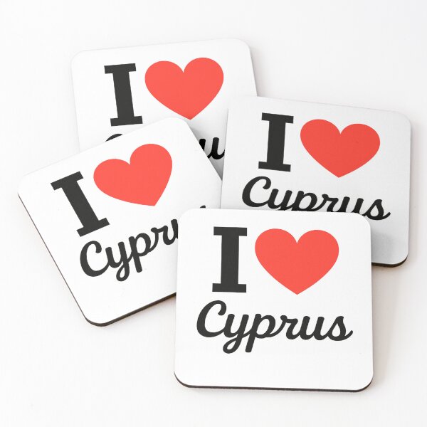 Item preview, I Love Cyprus | National Pride Typography | Culture, History & Mediterranean Beauty Design designed and sold by PaintedPixels01.