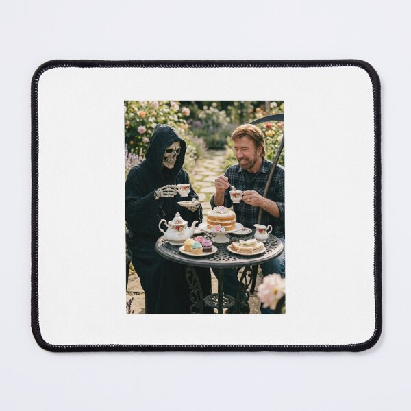 Item preview, Tea party Chuck norris grim reaper death skull memes cute kawaii funny prank love heart meme designed and sold by CheeseBlueprint.