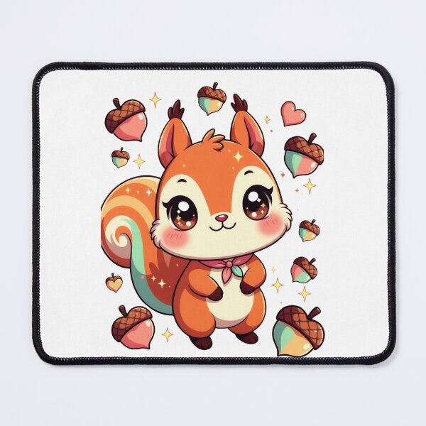 Item preview, Cute Rainbow Squirrel Acorn designed and sold by CoquetteLunaCo.