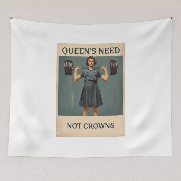 Item preview, Queens Need Power Not Crowns  designed and sold by SheLifts.